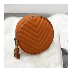 Women's crossbody small round bag