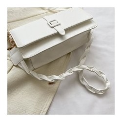 Solid color casual small square bag