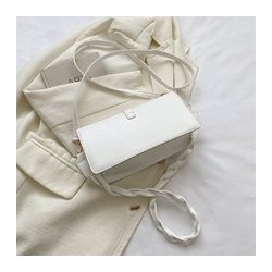 Solid color casual small square bag