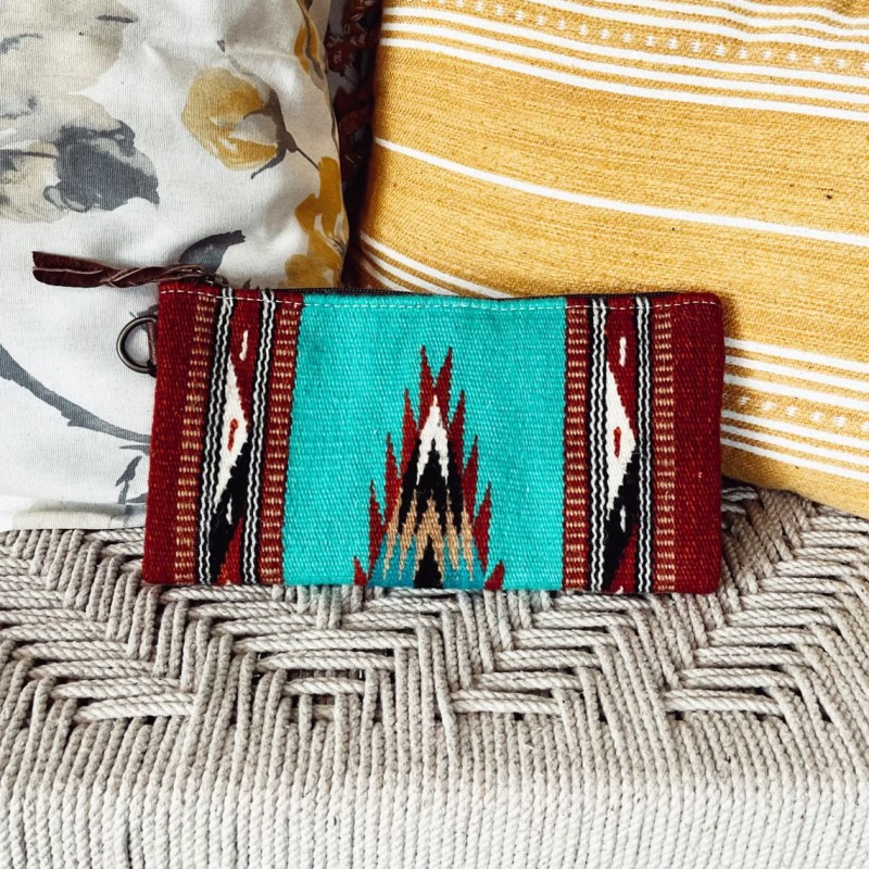 Western Leather Wallet Wristlet