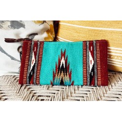 Western Leather Wallet Wristlet
