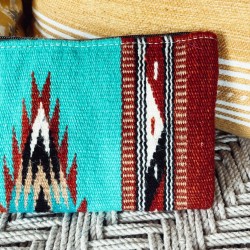Western Leather Wallet Wristlet
