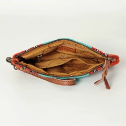 Western Leather Wallet Wristlet